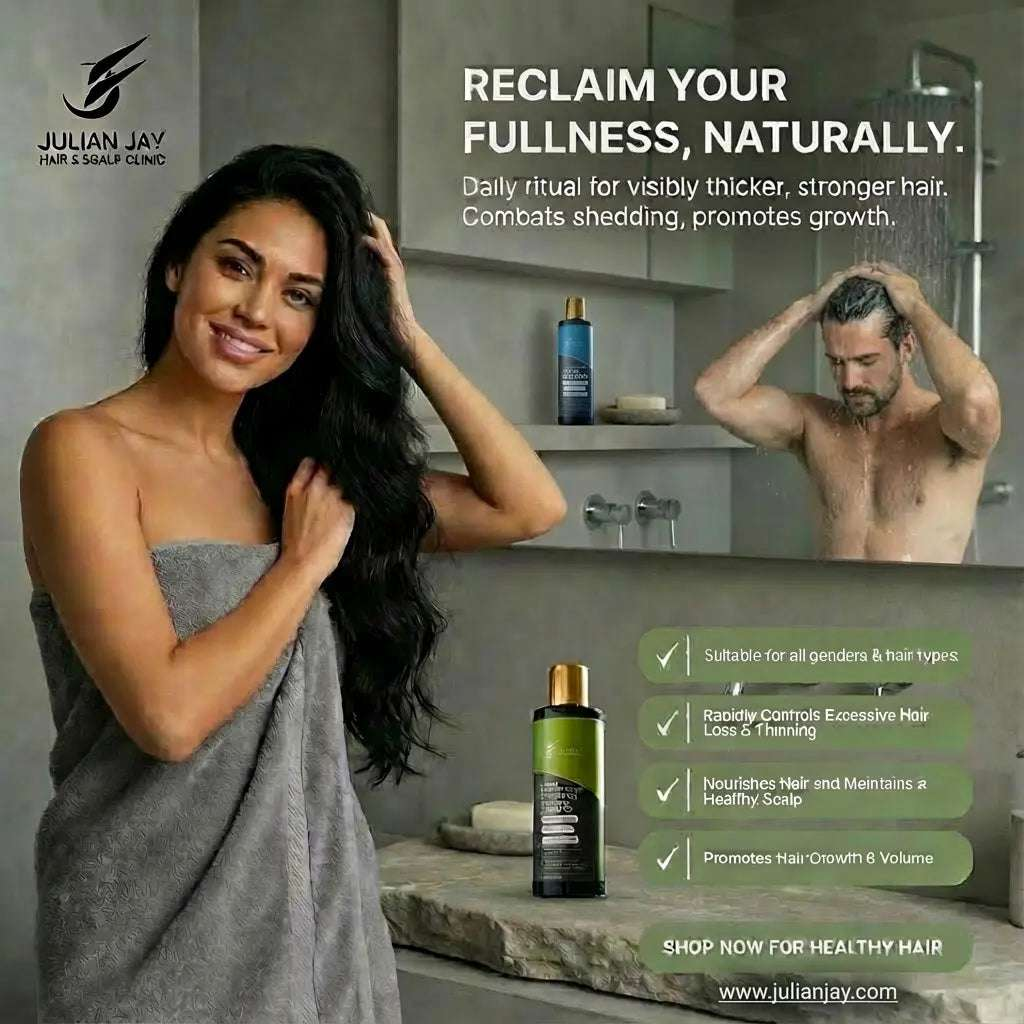 Julian Jay Profol Active Scalp Cleanser free 1-week trial sample bottle for hair loss treatment