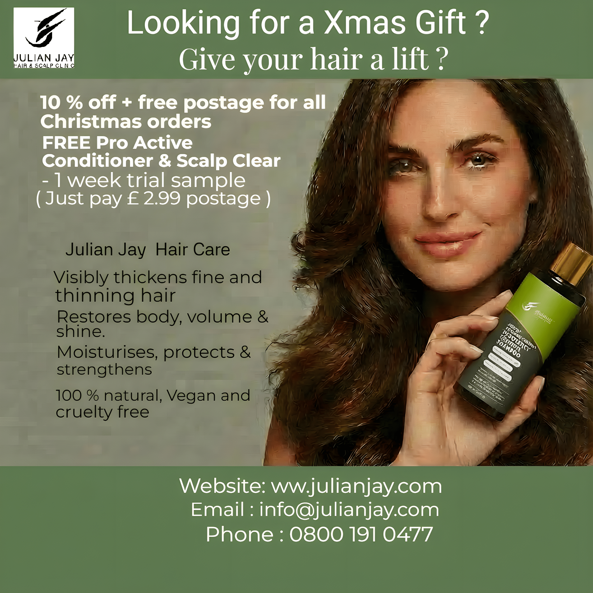 Shampoo & Conditioner Bundle £5 off - Julian Jay Hair Care