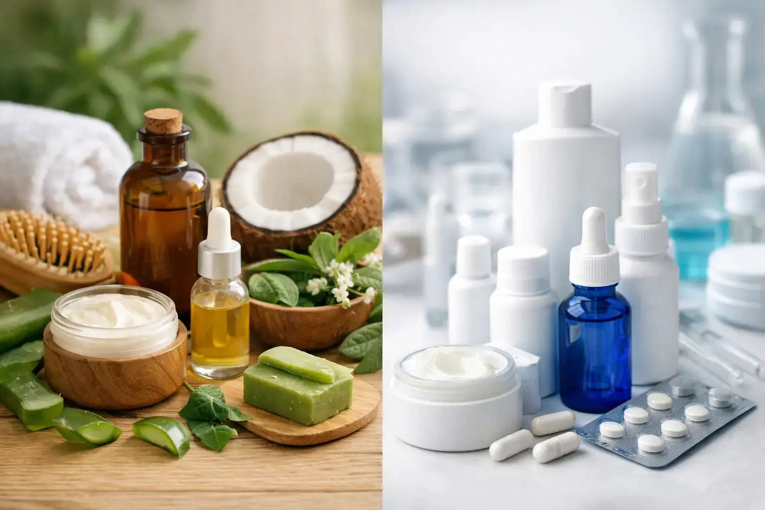 Organic Hair Care vs Medicated Treatment