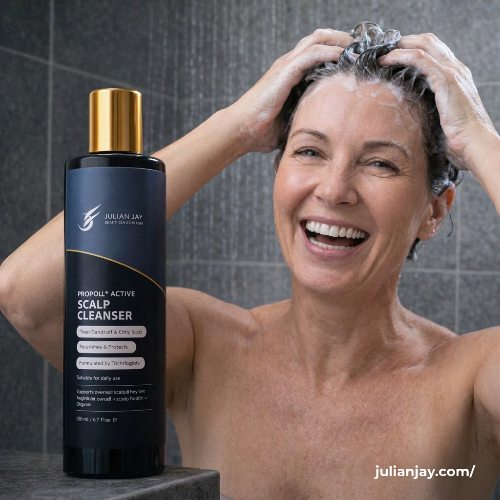 Active Scalp Cleanser bottle for anti-dandruff, anti-itch, and hair loss prevention, gentle on scalp, 200ml