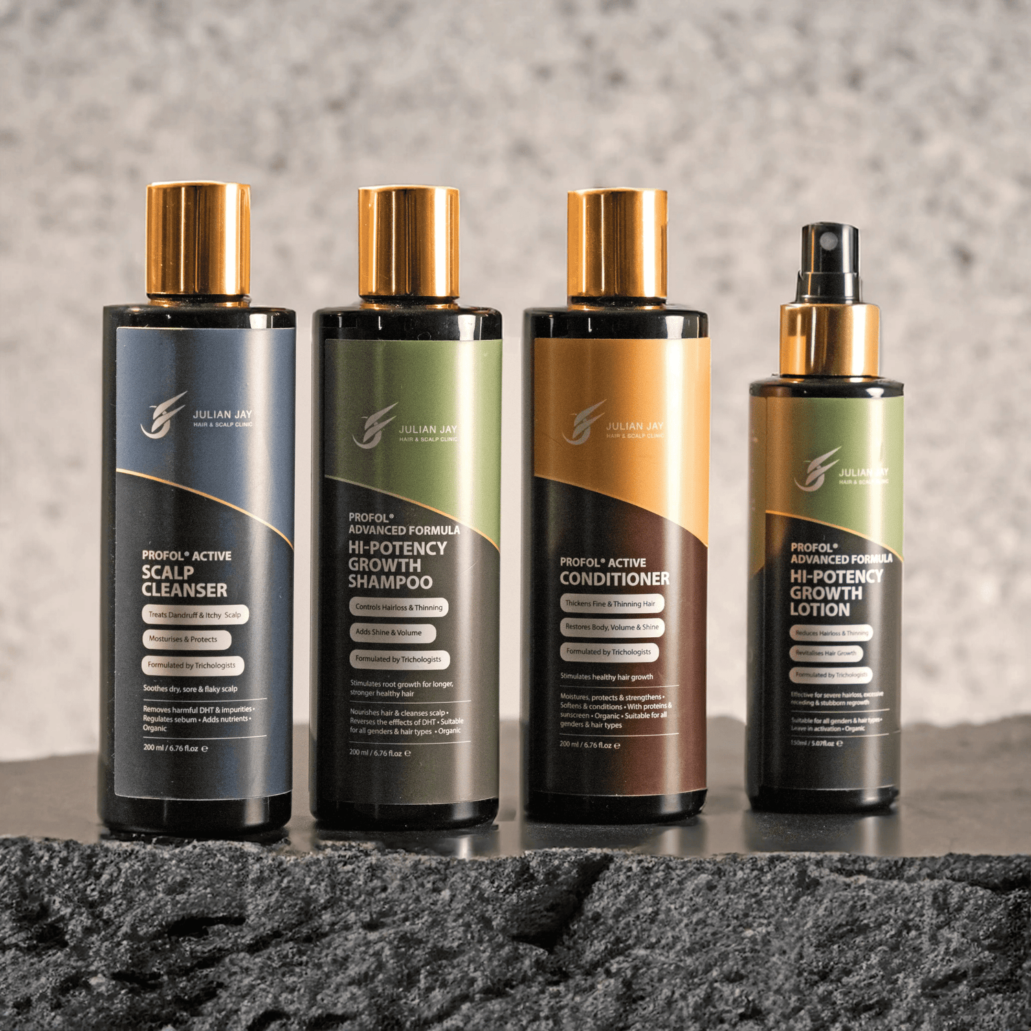 Complete Hair Growth Treatment Kit for Hair loss - Save £25 - Julian Jay Hair Care