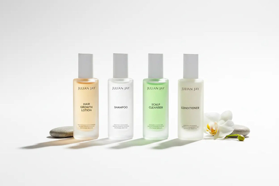 Free 7 Day Hair Loss Sample Pack - miniature flat tester bottles